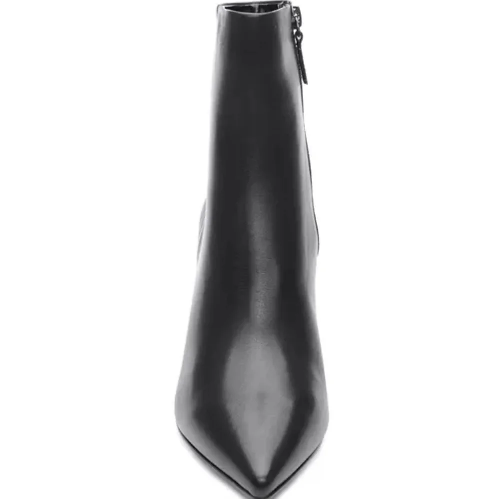 SANCTUARY Women's Pacer Pointed Toe Wedge Booties. Size 10. Color Black. - Picture 3 of 12
